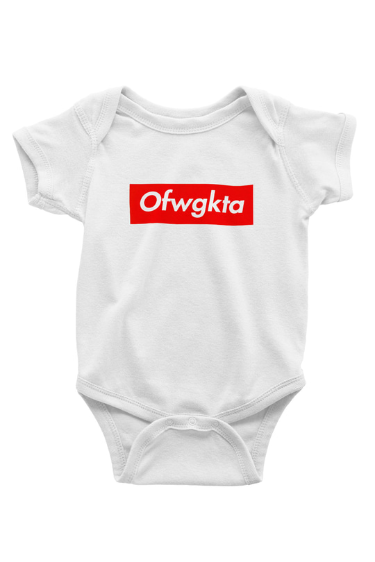 Odd Future Baskılı Beyaz Unisex Bebek Body - Zıbın