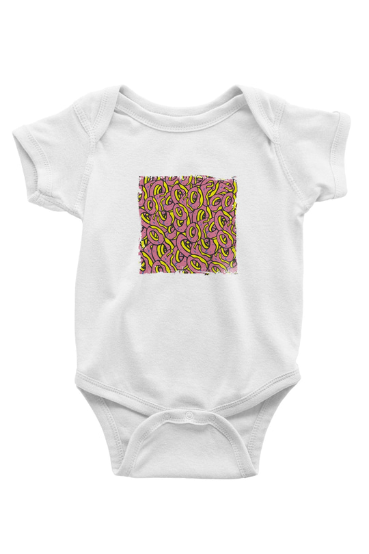 Odd Future Baskılı Unisex Beyaz Bebek Body - Zıbın
