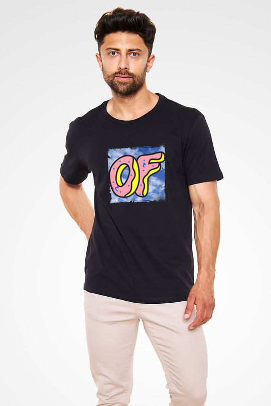 Odd Future Baskılı Unisex Siyah Tişört