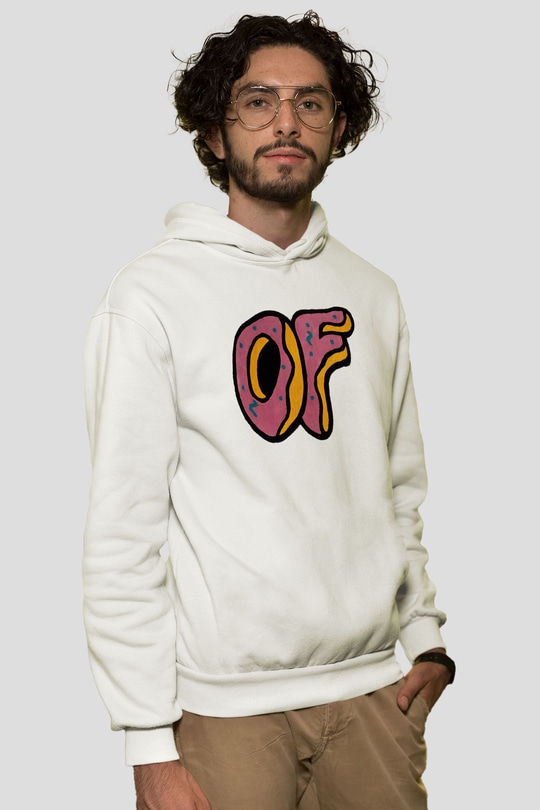 Odd Future Beyaz Unisex Kapüşonlu Sweatshirt