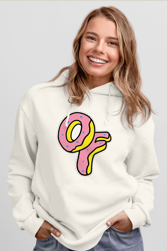 Odd Future Beyaz Unisex Kapüşonlu Sweatshirt