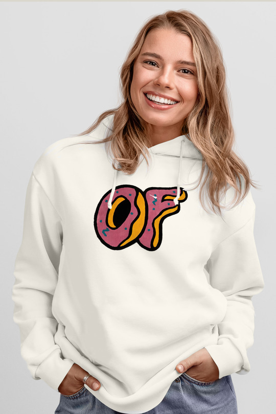 Odd Future Beyaz Unisex Kapüşonlu Sweatshirt