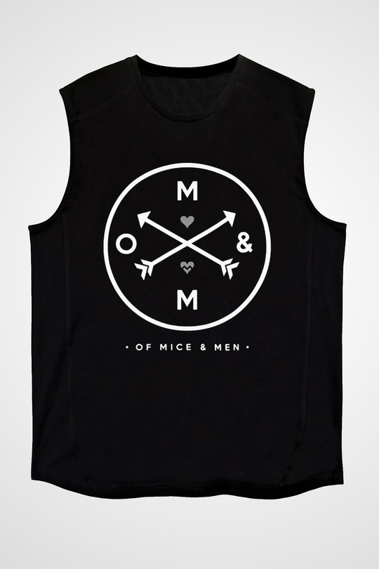 Of Mice and Men Siyah Unisex Kolsuz Tişört
