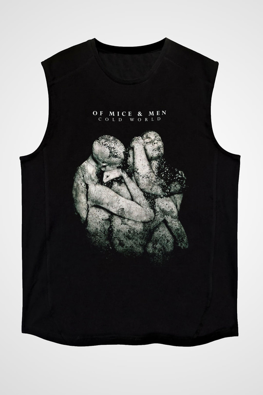 Of Mice and Men Siyah Unisex Kolsuz Tişört