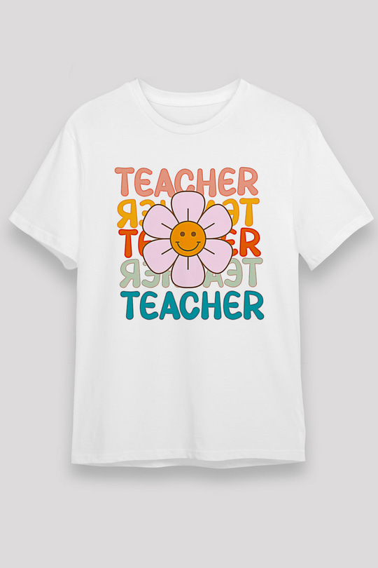 Öğretmenler Günü Baskılı Unisex Beyaz Tişört - Tshirt