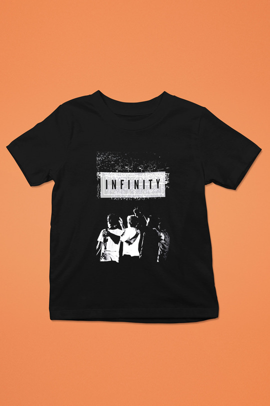 One Direction Baskılı Siyah Unisex Çocuk Tişört