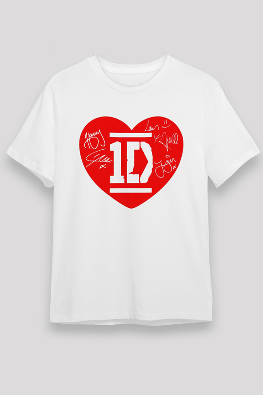 One Direction Beyaz Unisex Tişört T-Shirt - TişörtFabrikası
