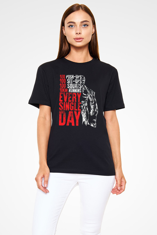 One Punch Man Siyah Unisex Tişört T-Shirt