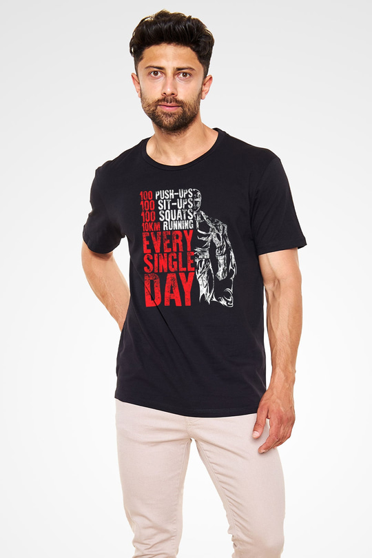 One Punch Man Siyah Unisex Tişört T-Shirt