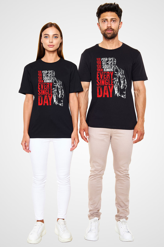 One Punch Man Siyah Unisex Tişört T-Shirt