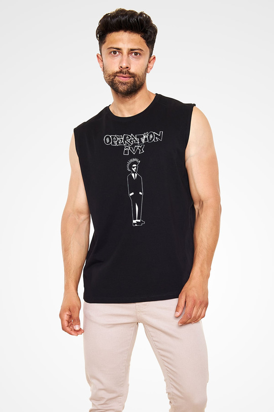 Operation Ivy Siyah Unisex Kolsuz Tişört
