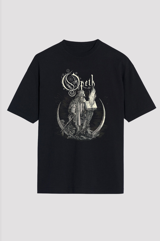 Opeth Siyah Unisex Oversize Tişört T-Shirt