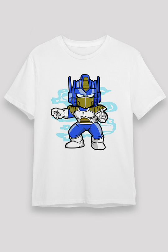 Optimus Vegeta Baskılı Beyaz Unisex Tshirt