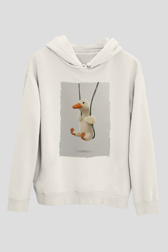 ÖrdekBeyaz  Unisex Hoodie