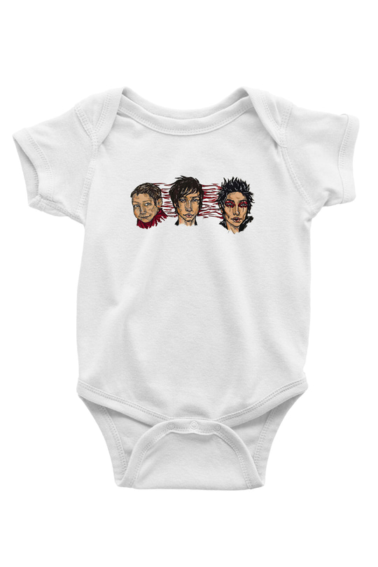 Palaye Royale Baskılı Beyaz Unisex Bebek Body - Zıbın