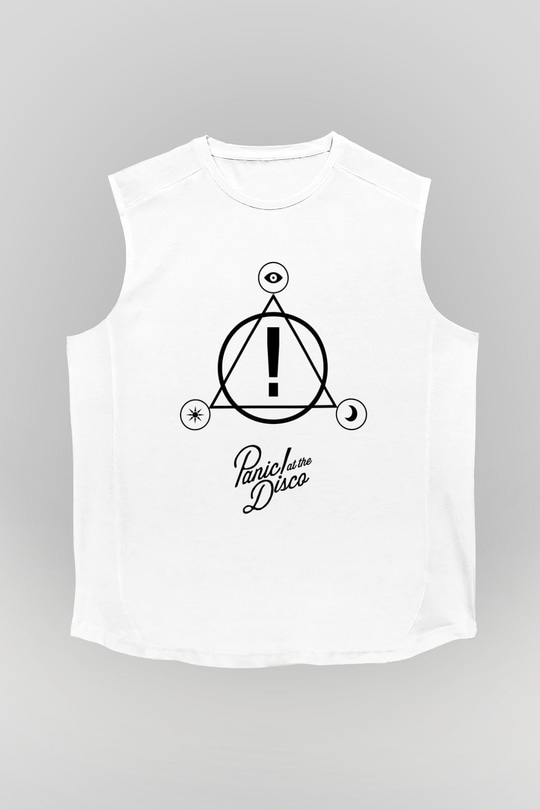 Panic at the Disco Beyaz Unisex Kolsuz Tişört