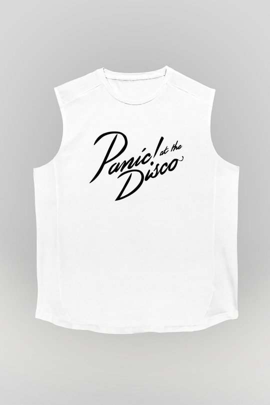 Panic at the Disco Beyaz Unisex Kolsuz Tişört