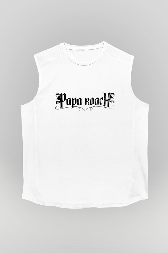 Papa Roach Beyaz Unisex Kolsuz Tişört