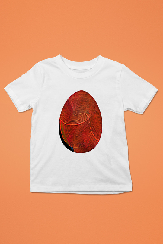 Paskalya Baskılı Beyaz Unisex Beyaz Çocuk Tişört - Tshirt