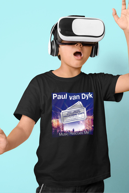 Paul Van Dyk Siyah Unisex Çocuk Tişört