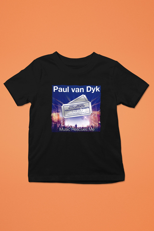 Paul Van Dyk Siyah Unisex Çocuk Tişört