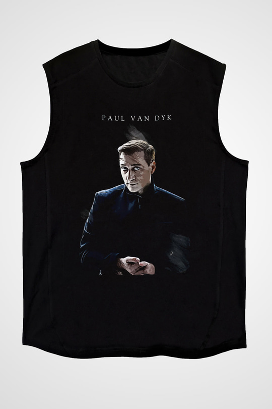 Paul Van Dyk Siyah Unisex Kolsuz Tişört