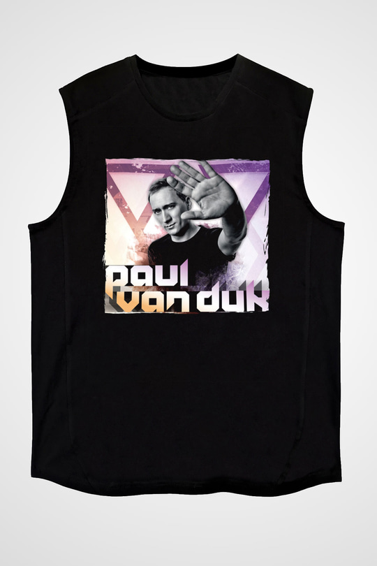 Paul Van Dyk Siyah Unisex Kolsuz Tişört