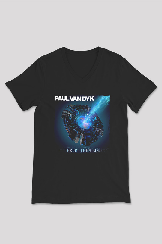 Paul Van Dyk Siyah Unisex V Yaka Tişört