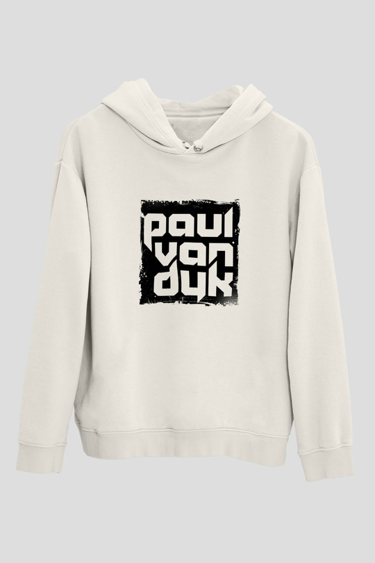 Paul Van DykBaskılı Beyaz Hoodie