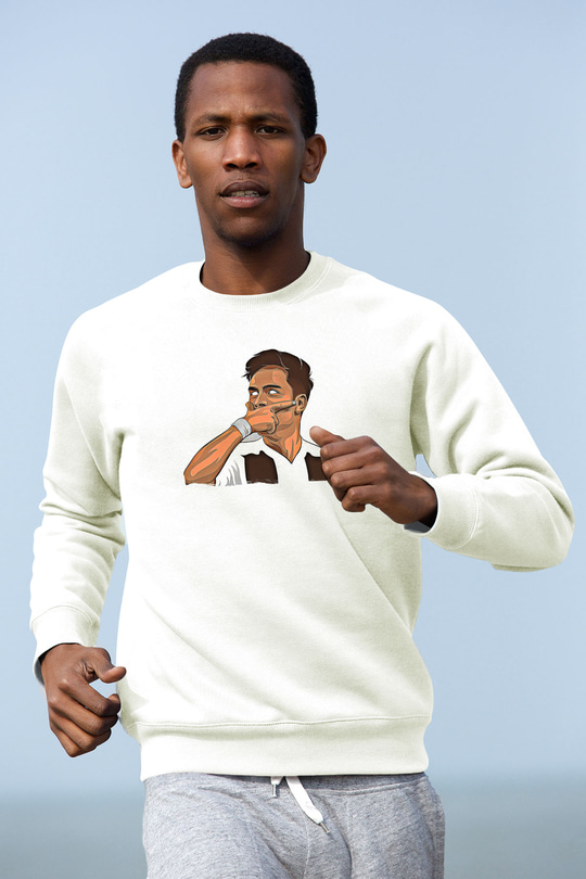Paulo Dybala Baskılı Beyaz Unisex Sweatshirt