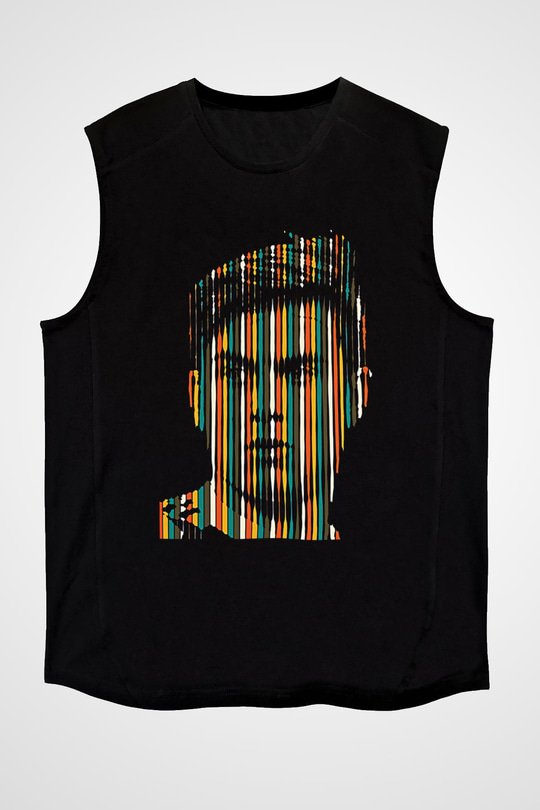 Paulo Dybala Baskılı Unisex Siyah Kolsuz Tişört - Tshirt