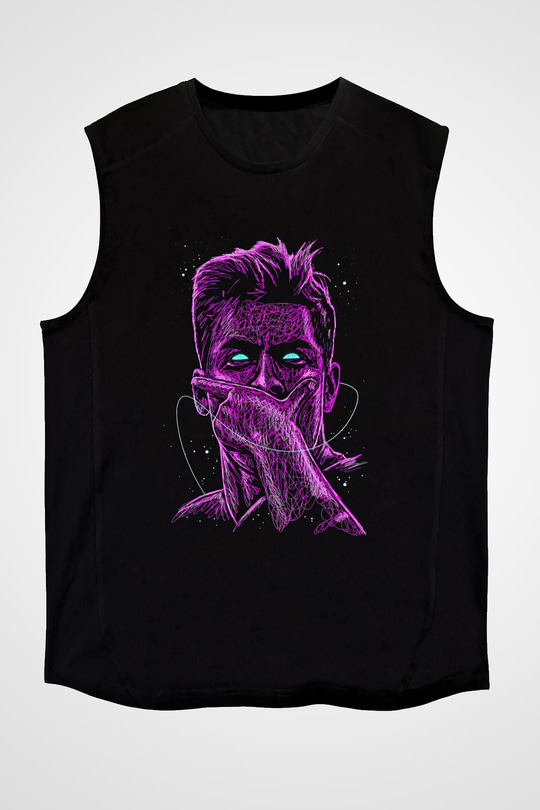 Paulo Dybala Baskılı Unisex Siyah Kolsuz Tişört - Tshirt