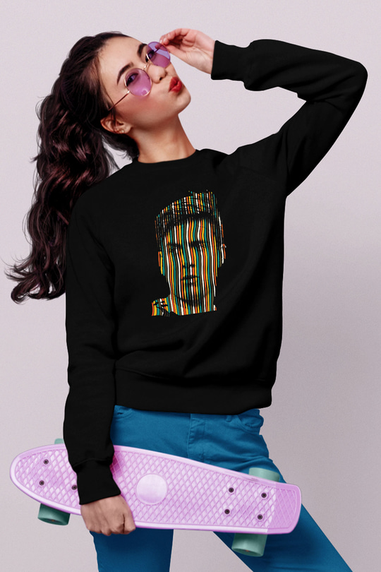 Paulo Dybala Baskılı Unisex Siyah Sweatshirt