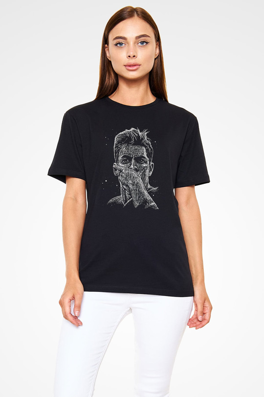 Paulo Dybala Baskılı Unisex Siyah Tişört - Tshirt