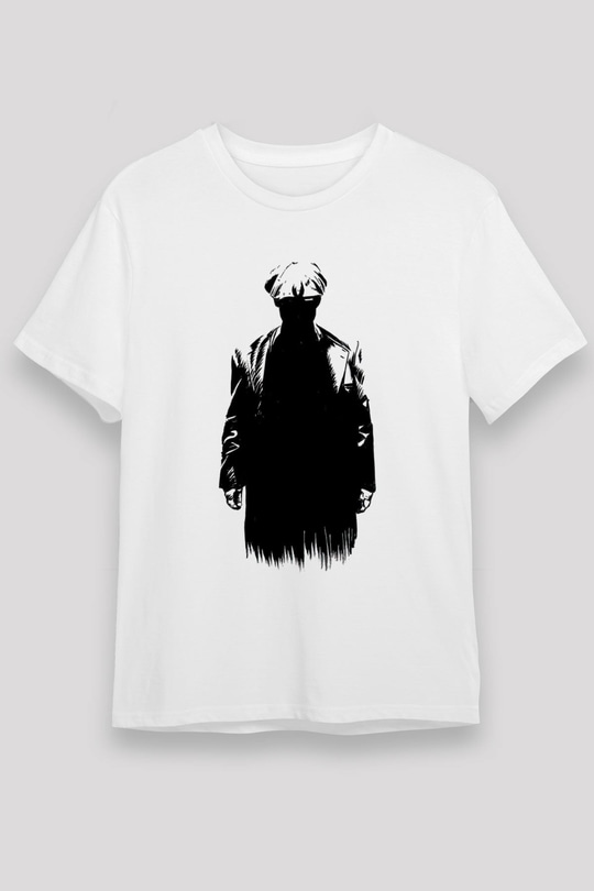 Peaky Blinders Unisex Baskılı Beyaz Tişört - Tshirt