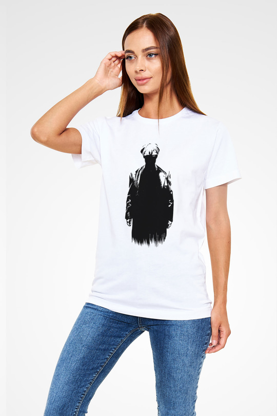 Peaky Blinders Unisex Baskılı Beyaz Tişört - Tshirt