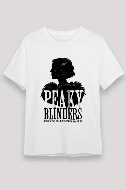Peaky Blinders Unisex Baskılı Beyaz Tişört - Tshirt