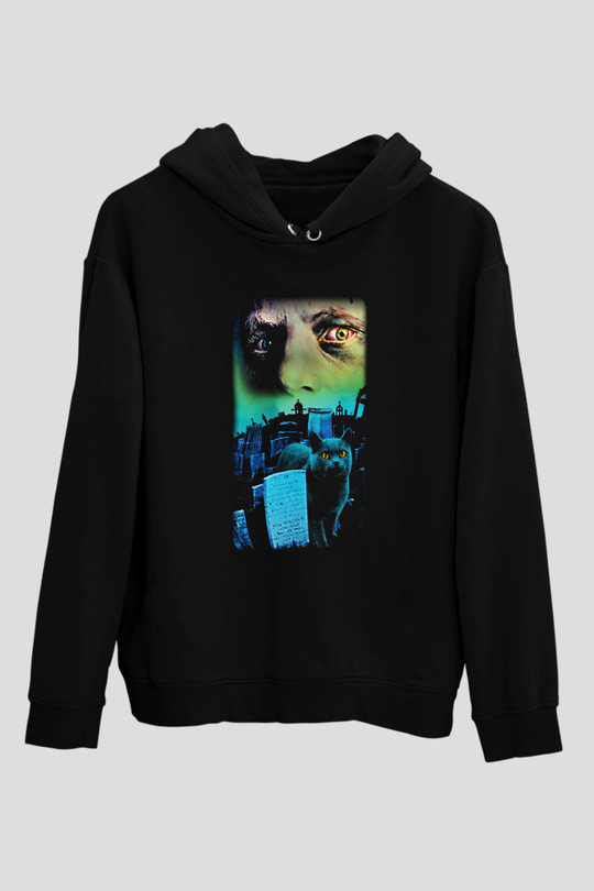 Pet Sematary Siyah Unisex Kapüşonlu Sweatshirt