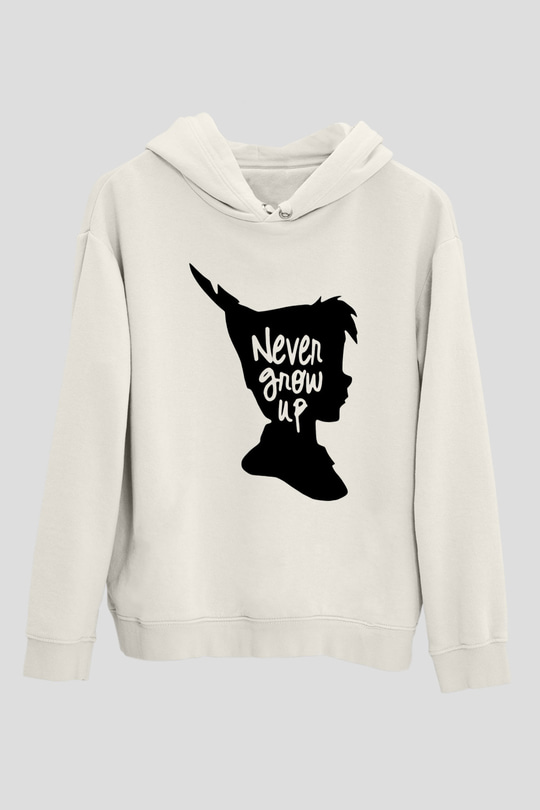 Peter Pan Beyaz Unisex Hoodie