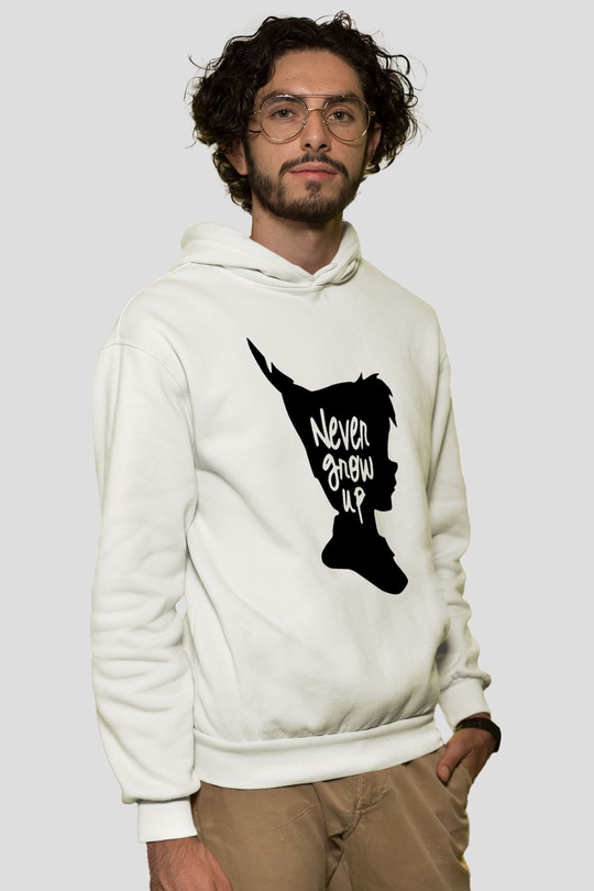 Peter Pan Beyaz Unisex Hoodie