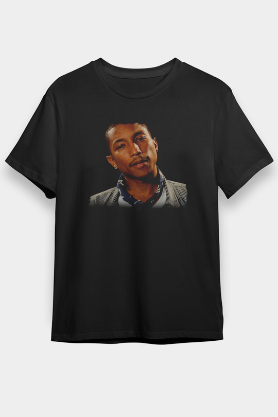 Pharrel Williams Siyah Unisex Tişört T-Shirt - TişörtFabrikası