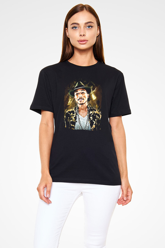 Pharrel Williams Siyah Unisex Tişört T-Shirt - TişörtFabrikası
