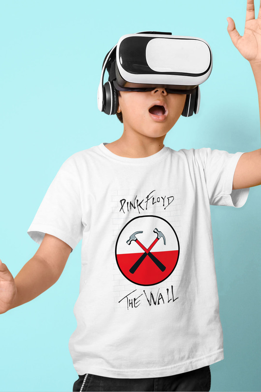 Pink Floyd Baskılı Beyaz Unisex Çocuk Tişört