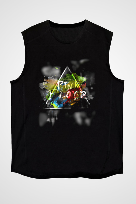 Pink Floyd Siyah Unisex Kolsuz Tişört