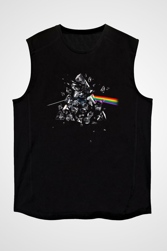 Pink Floyd Siyah Unisex Kolsuz Tişört