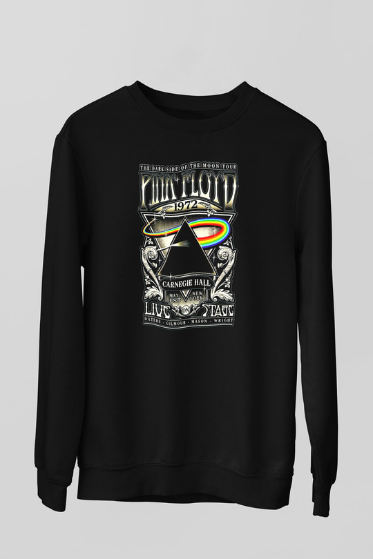 Pink Floyd Siyah Unisex Sweatshirt