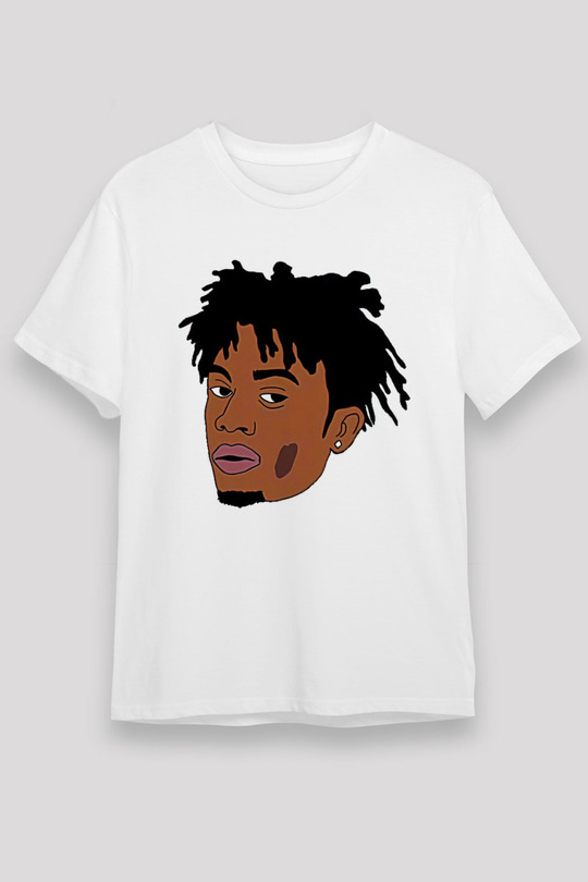 Playboi Carti Baskılı Unisex Beyaz Tişört - Tshirt