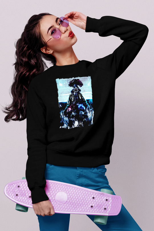 Poltergeist Siyah Unisex  Sweatshirt