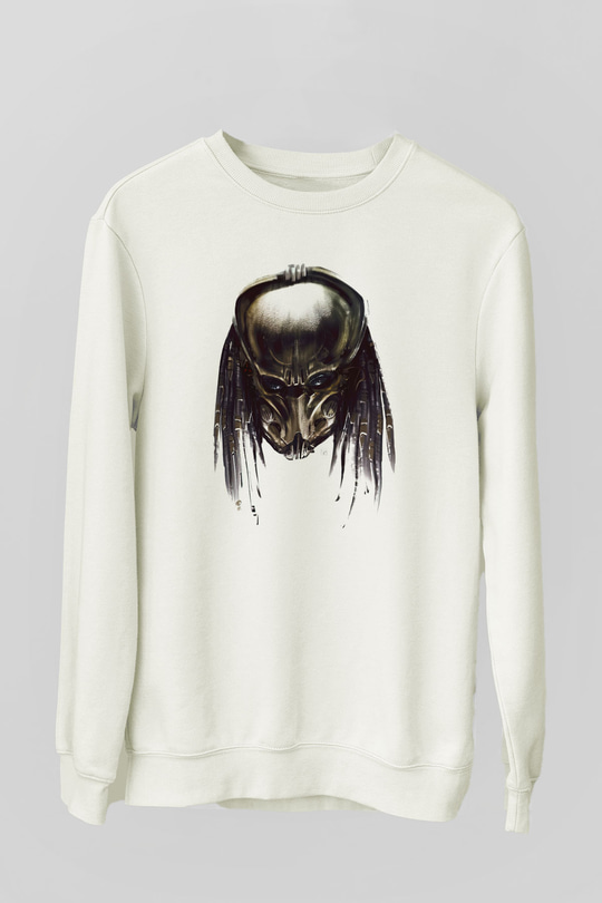 Predator Beyaz Unisex Sweatshirt