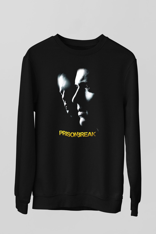 Prison Break Siyah Unisex Sweatshirt